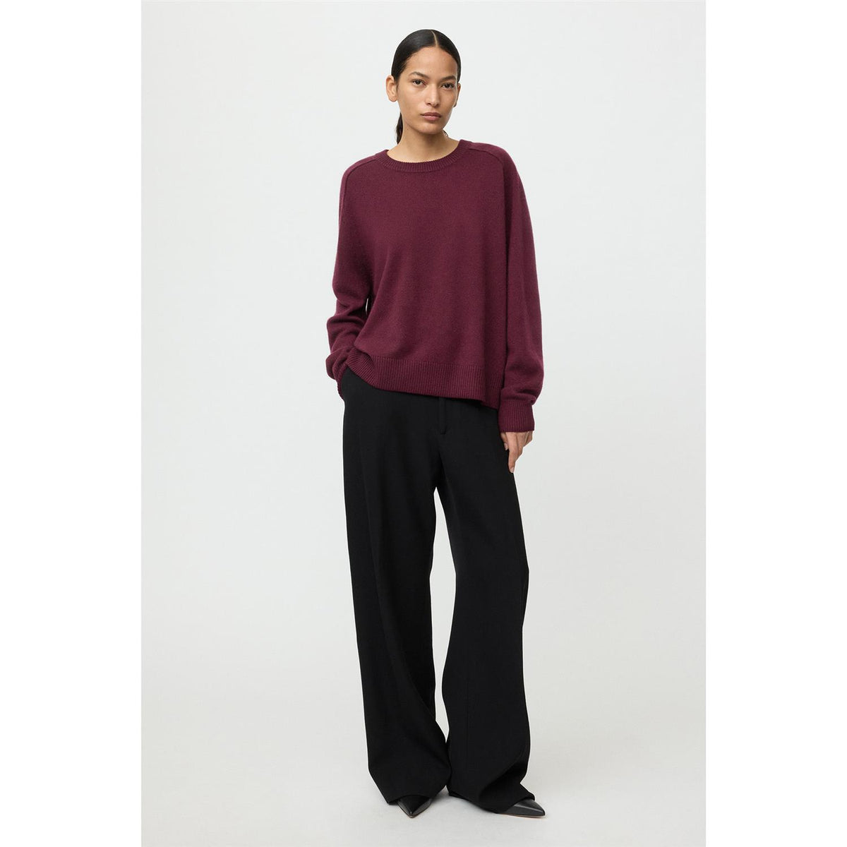 Boyfriend Crewneck Bordeaux