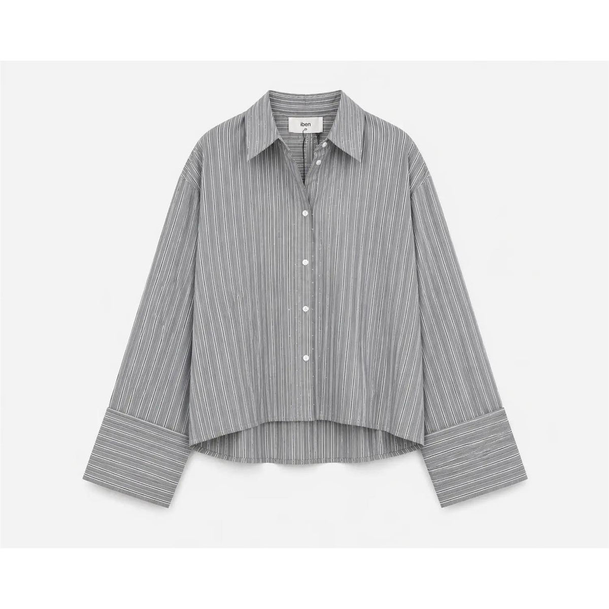 Atari Embellished Shirt Grey Stripe