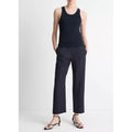 Grace Linen Mid Rise Tapered Pull On Pant Coastal