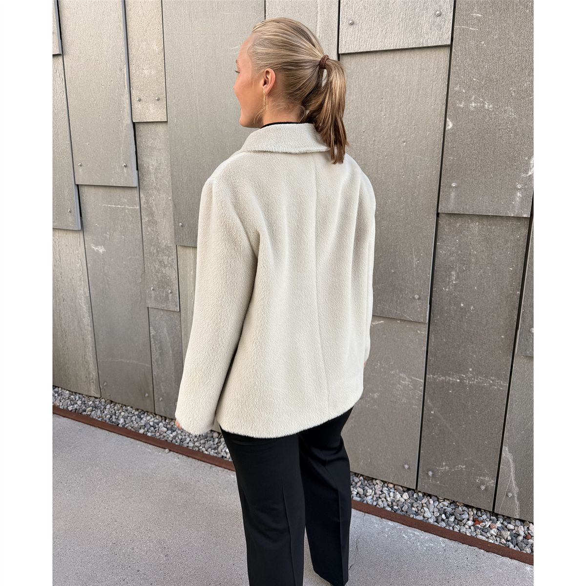 Agnes Alpaca Coat Beige