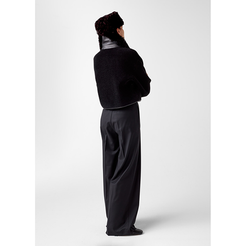 Alessia Shearling Hat Black