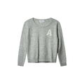 Fiona Heart Lt Grey Melange
