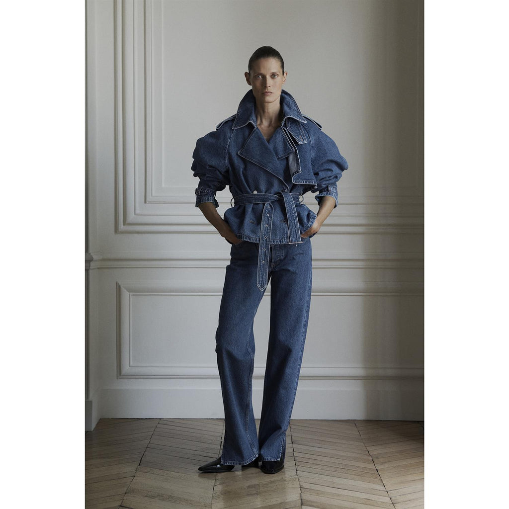 Pascale Trench Clean Indigo