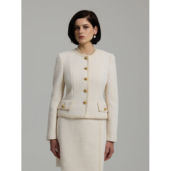 Lesley Blazer Chalk White