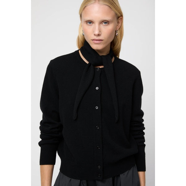 Classic Wool Cardigan Jet Black