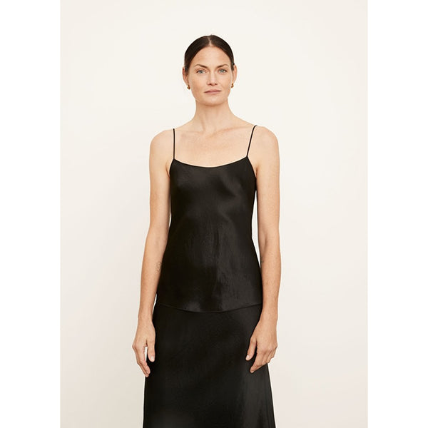 SATIN CAMI BLACK