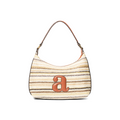 Hampton Stripe Handbag Ecru Combo