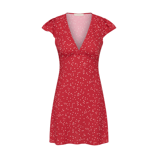Alvisa Mini Dress Linnea Dot Rosso