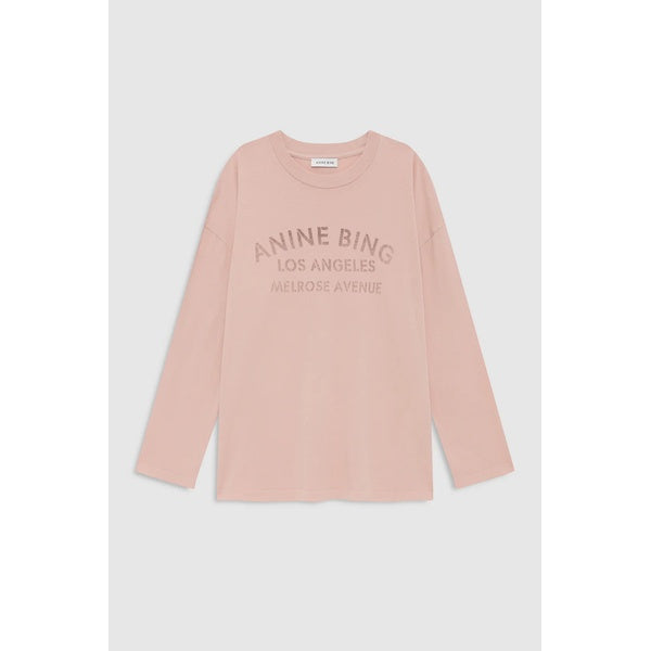 Ivan Long Sleeve Melrose Stencil Washed Blush