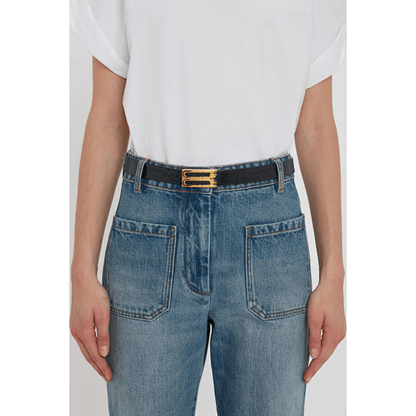 Regular Dorian Frame Belt Black Croc