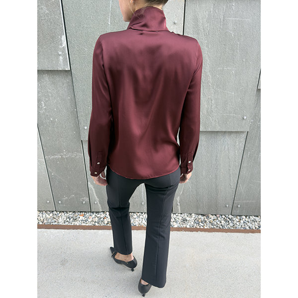 Miki Blouse Burgundy