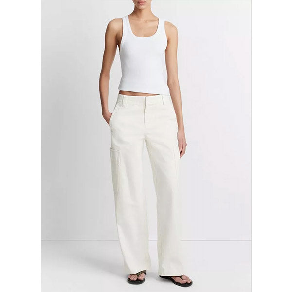 Modal Scoop Nk Tank Optic White