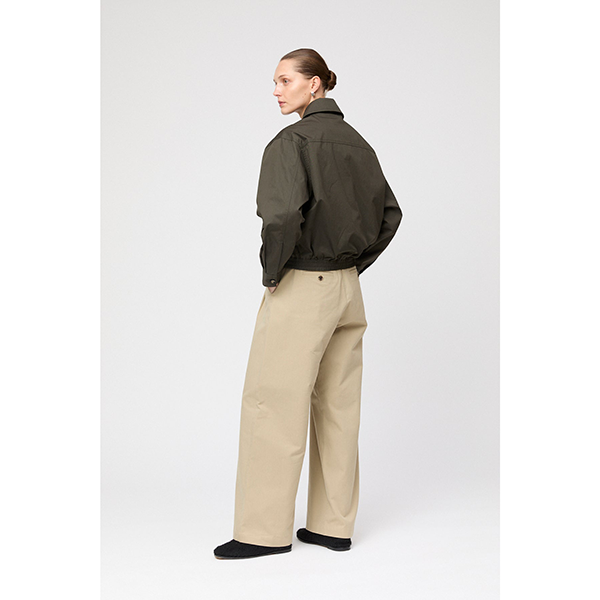 Blouson Zip Up Jacket Khaki