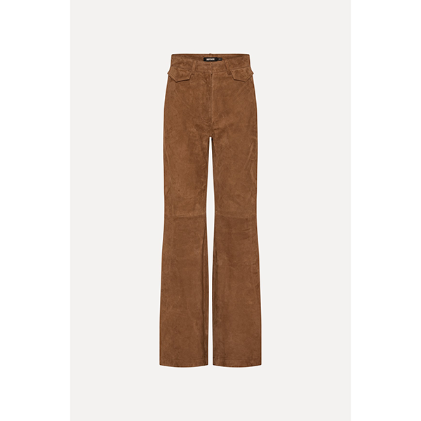 Suede Highwaisted Pants Bison