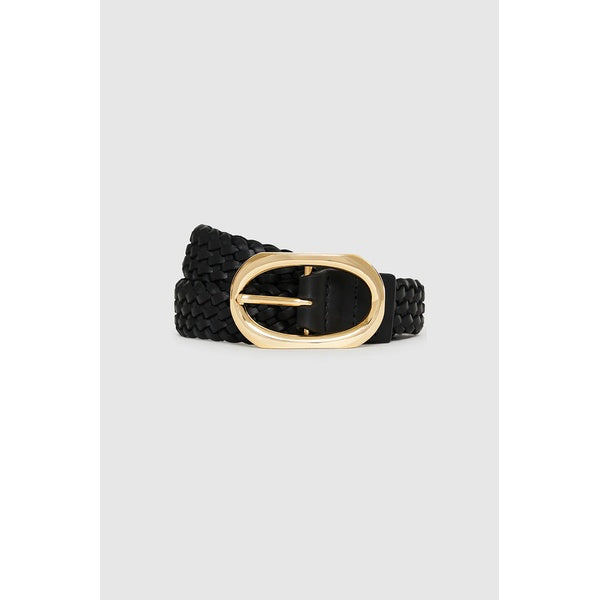Signature Link Belt Braided Black