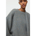 Marled Relaxed Fit Crewneck Blue Melange