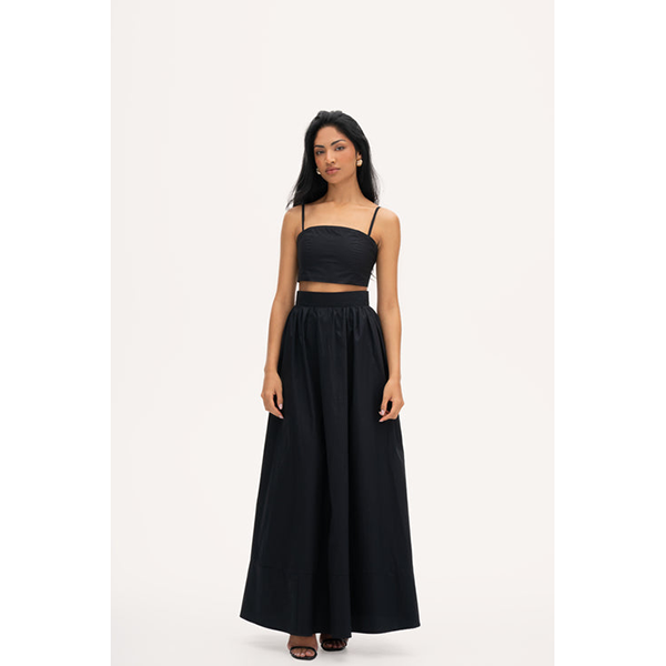Rosina Crop Top Black