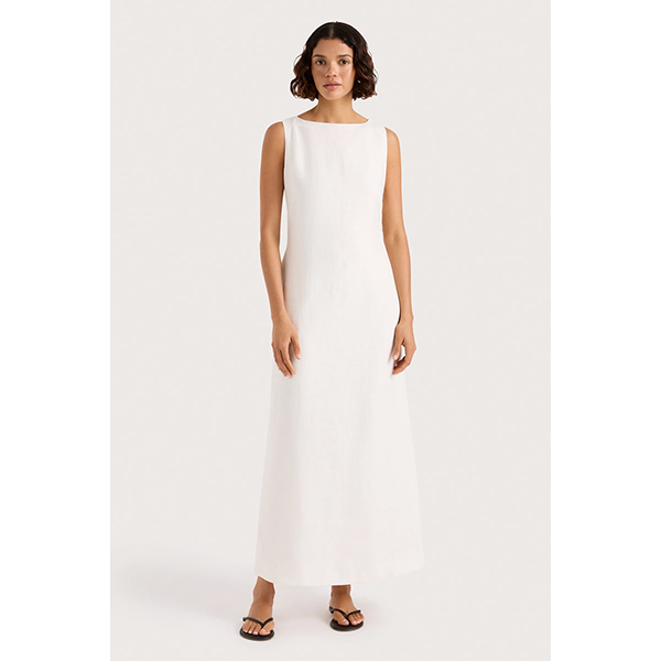 Taylor Midi Dress White