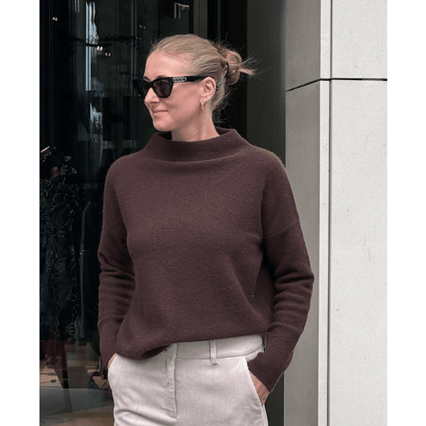 Boiled Funnel Nk Pullover Truffle