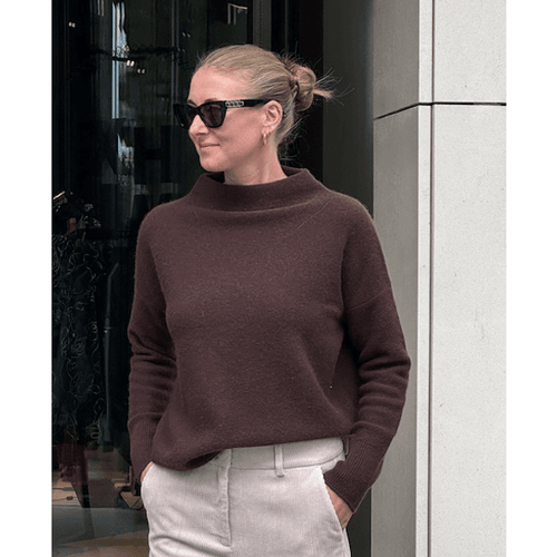 Boiled Funnel Nk Pullover Truffle