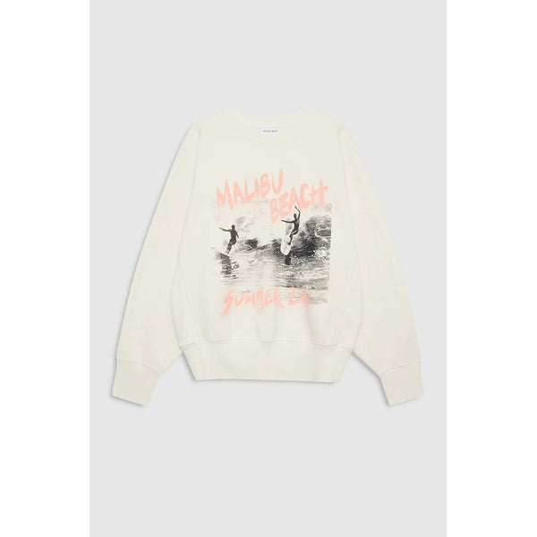 Harry Shrunken Sweatshirt Surfer Washed Buttercream