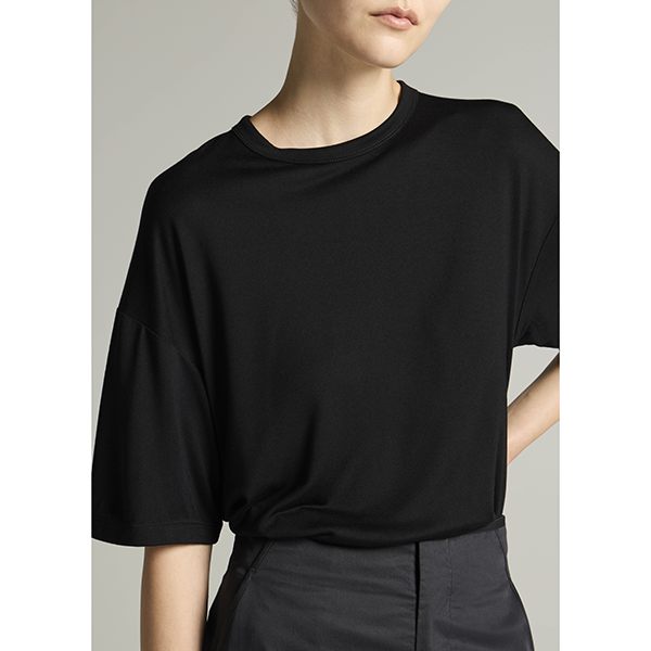 Relaxed S/S Crew Modal Black