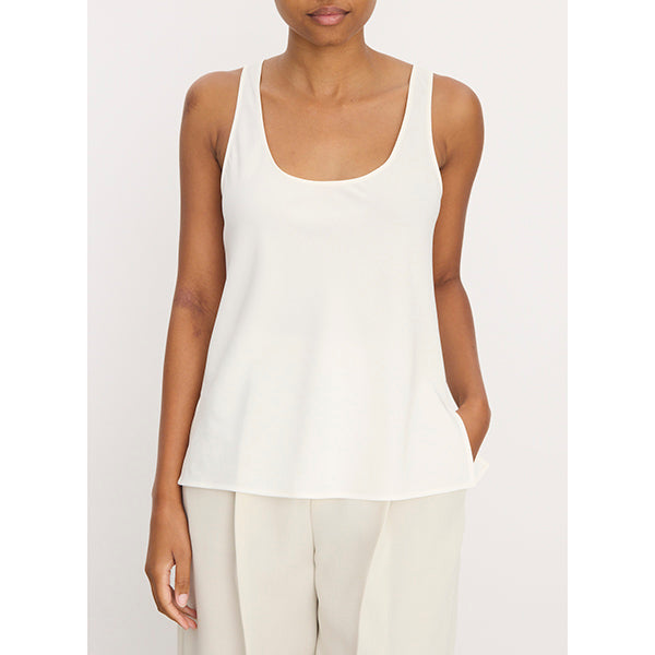 Classic Bias Tank Cami Off White