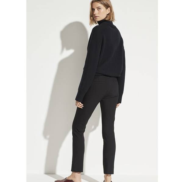 High Waist Cigarette Pants Black