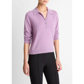 Cashmere Silk Polo Sweater Mulberry
