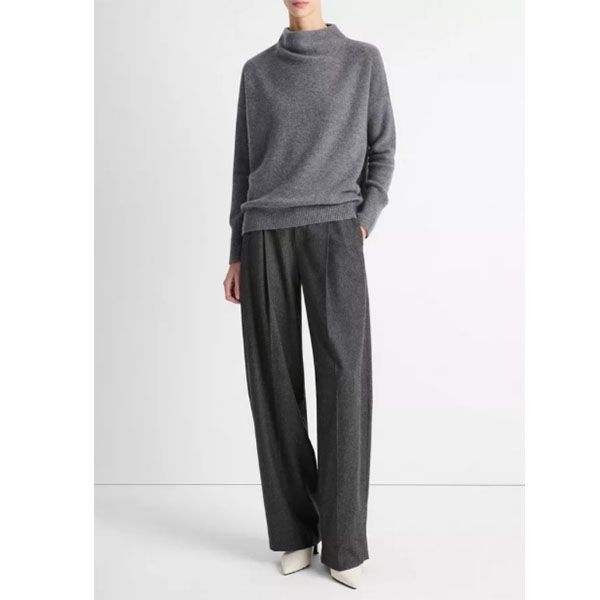 Boiled Funnel Nk Pullover H. Graphite