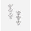 Micro Bow Crystal Tiered Earrings
