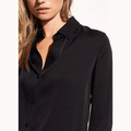 Slim Fitted Blouse Black