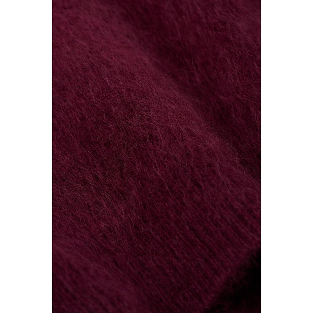 Brushed Short Sleeve Bordeaux