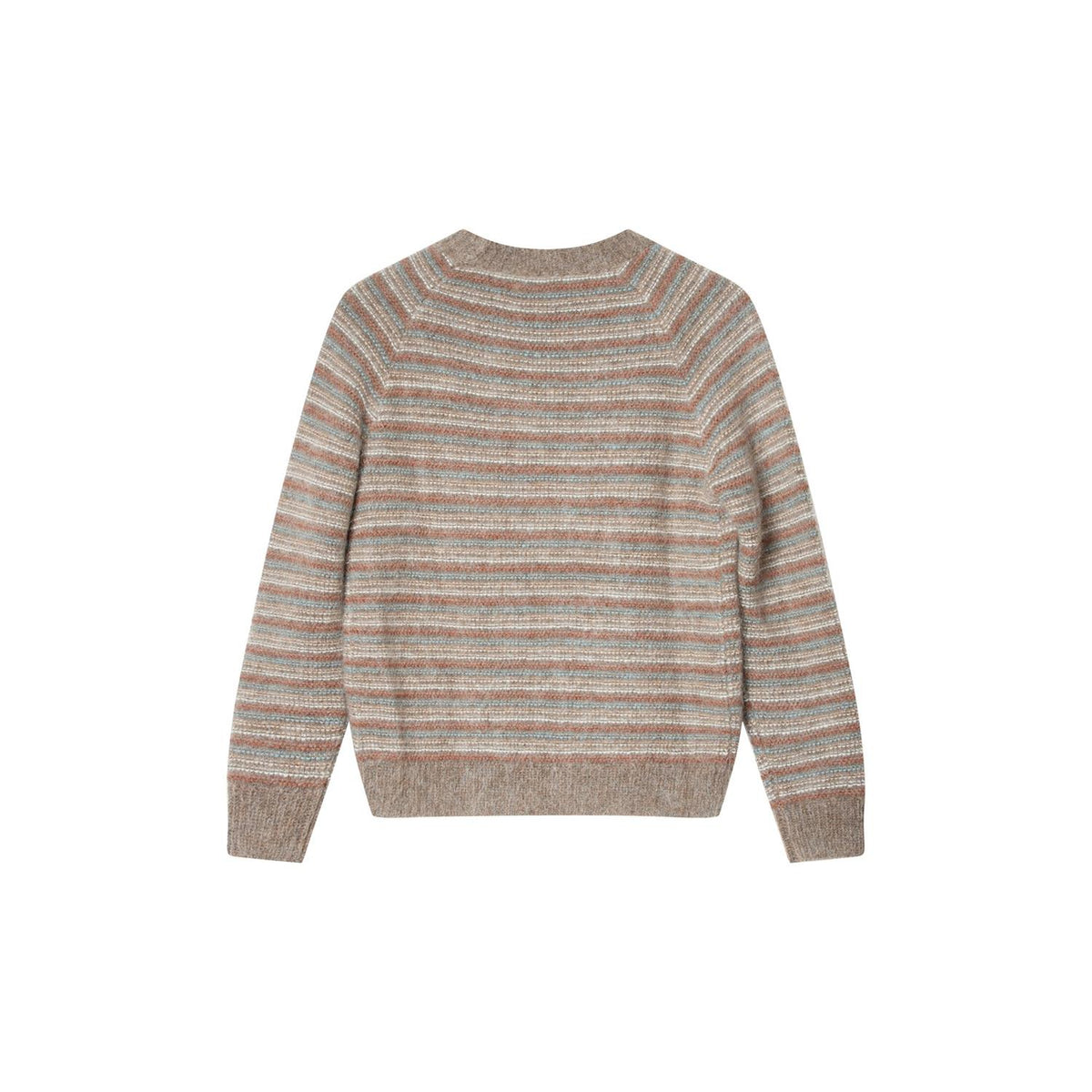 Maddox Stripe Sweater Brown Melange Combo