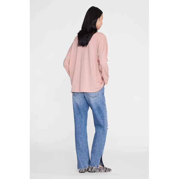 Ivan Long Sleeve Melrose Stencil Washed Blush