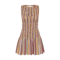Palomar Mini Dress Agua Stripe Mustard