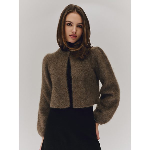 Amelia Chunky Cardigan Dark Brown