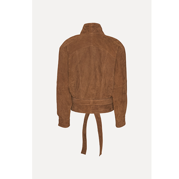 Suede Bomber Jacket Bison