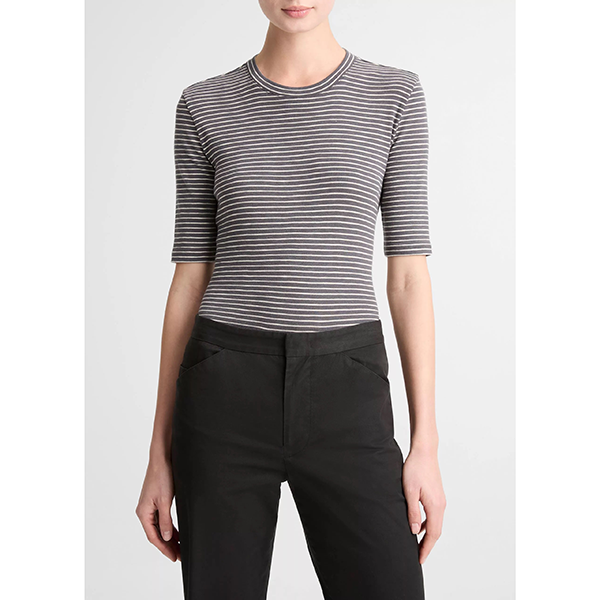 Striped Elbow Slv Crew Oceana Combo