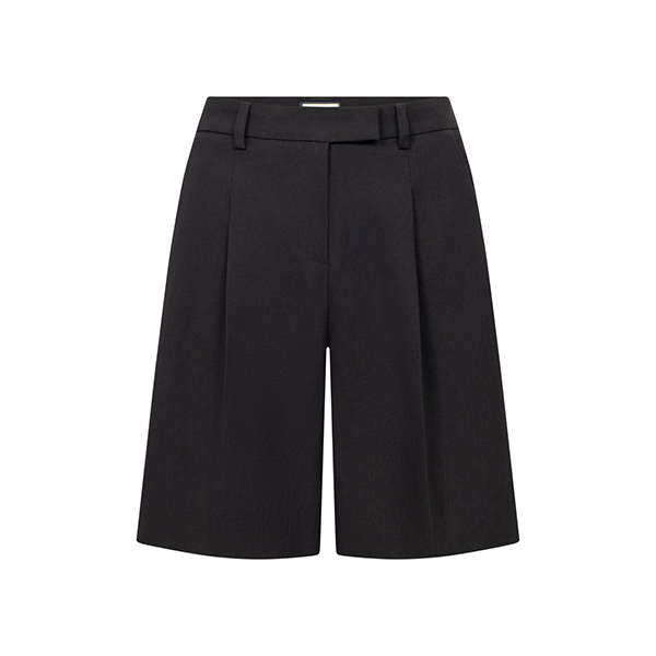 Chrissy Fine Linen Shorts Black