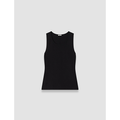 Rana Silk Stretch Tank Black