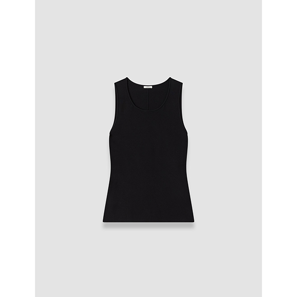 Rana Silk Stretch Tank Black