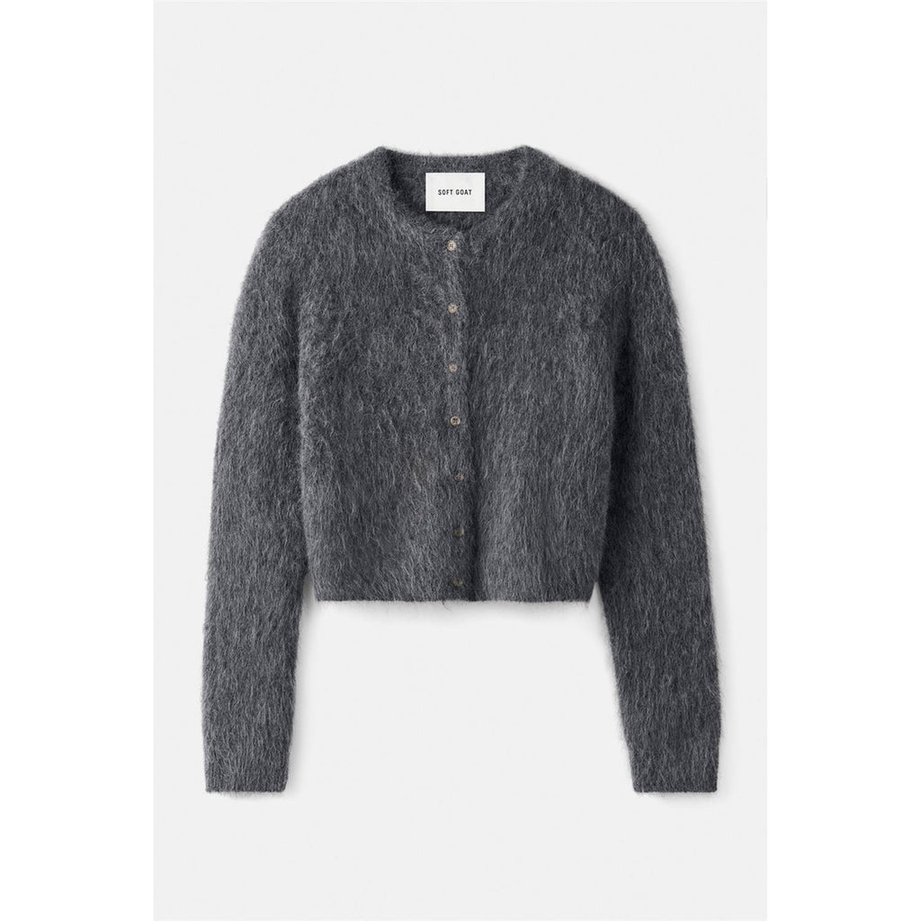 Alpaca Cardigan Anthracite Melange