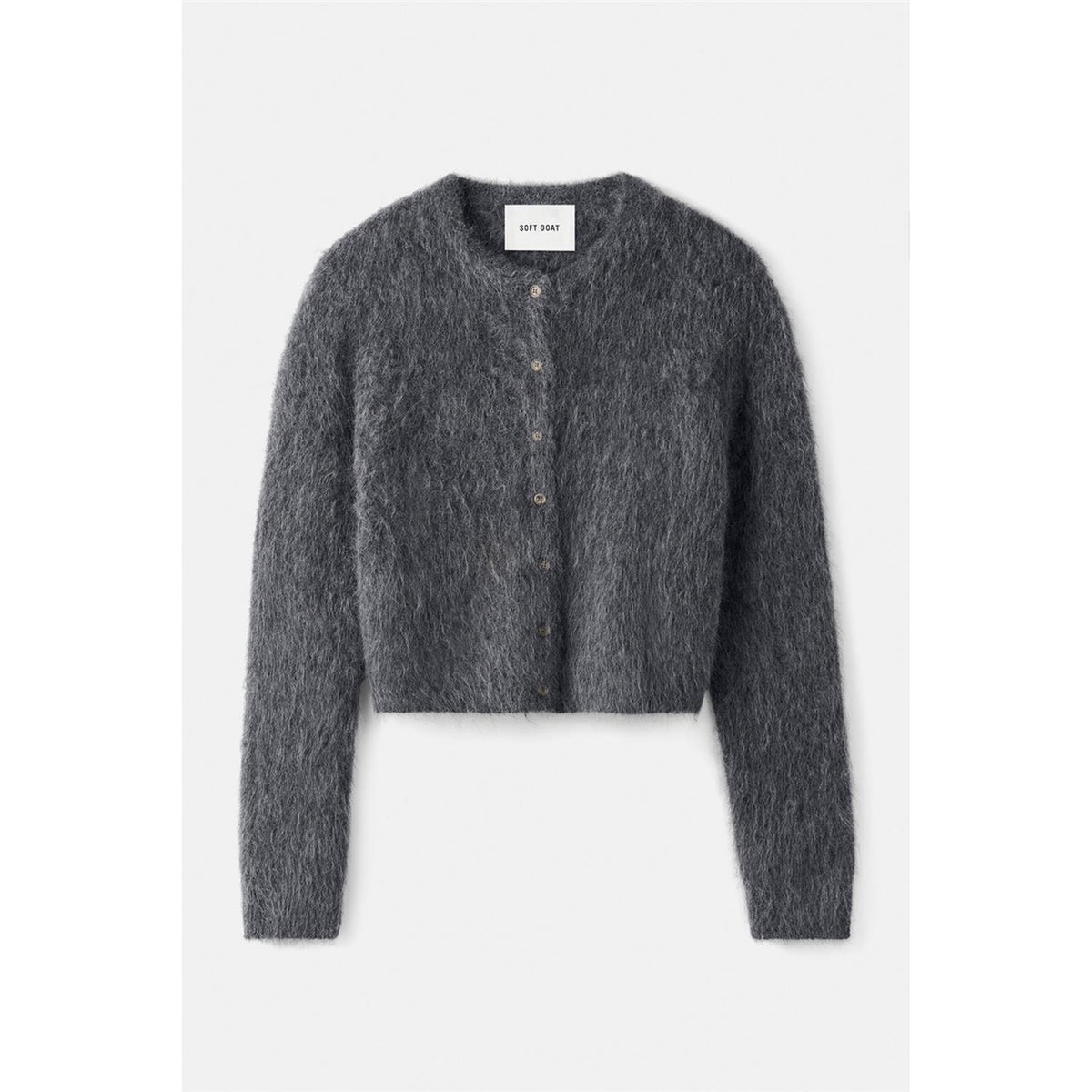 Alpaca Cardigan Anthracite Melange