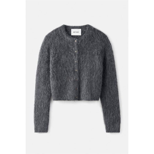 Alpaca Cardigan Anthracite Melange