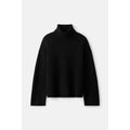 Folded Turtleneck Black