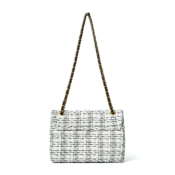 Charlie Summer Tweed Handbag Black