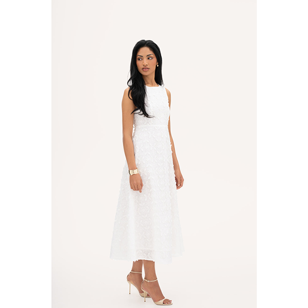 Louiza Dress Broderie White