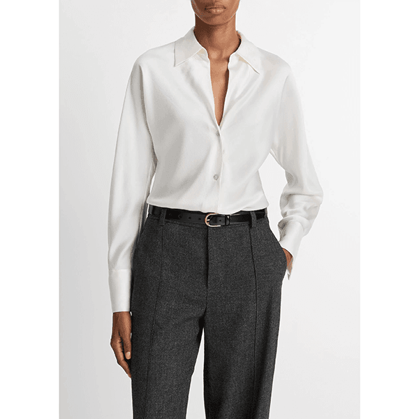 Bias L/S Blouse Off White