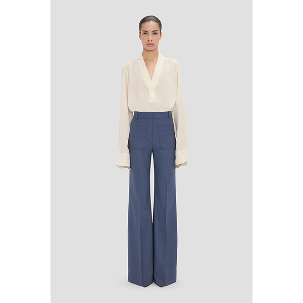 Alina Trouser Dusk Blue Melange